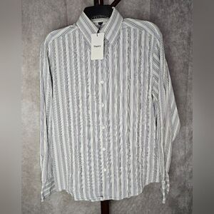 Men's THEORY Irving Thordon Sport Button Down Shirt Large